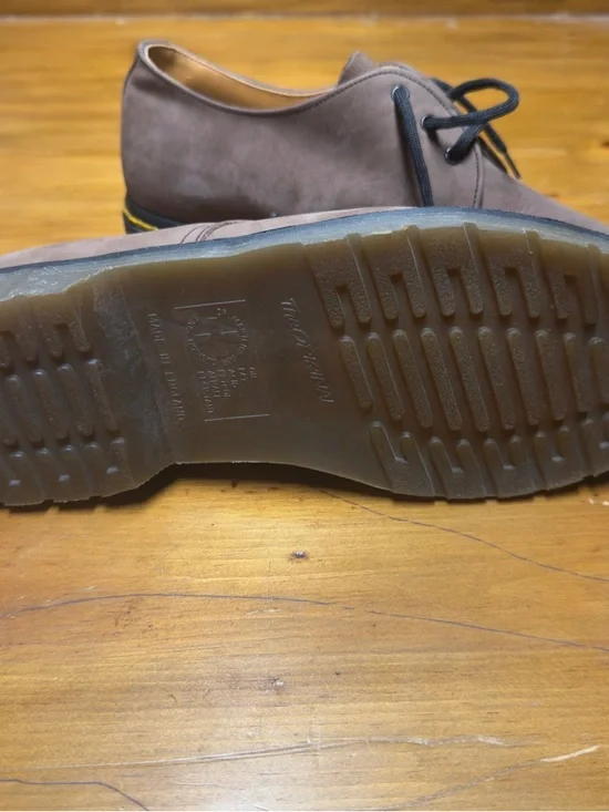 Dr Martens Alan II Made in England Brown Nubuck Shoes UK 7 US 8 EU 41 VERY RARE - Picture 4 of 7